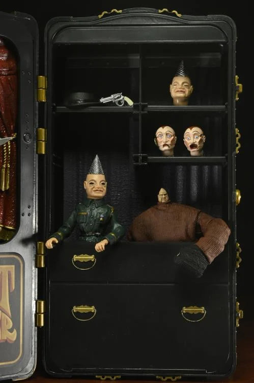 NECA Puppet Master Action Figure Set Leech Woman and Toulons Puppet Case