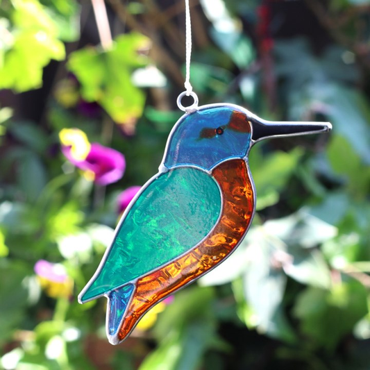 Kingfisher Bird Suncatcher, alternate view