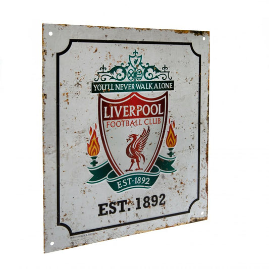 Liverpool FC Retro Logo Sign, alternate view