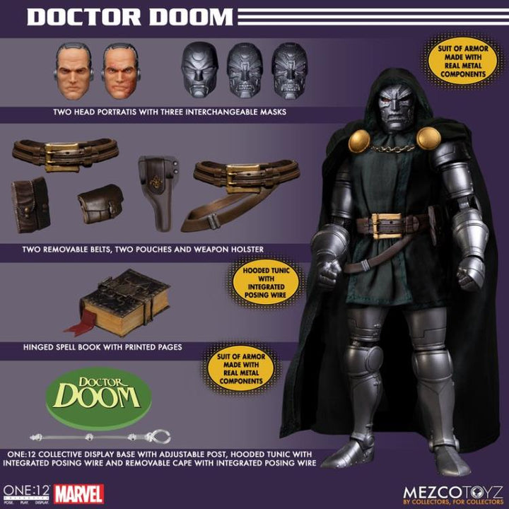 Mezco Marvel One:12 Collective Doctor Doom Action Figure