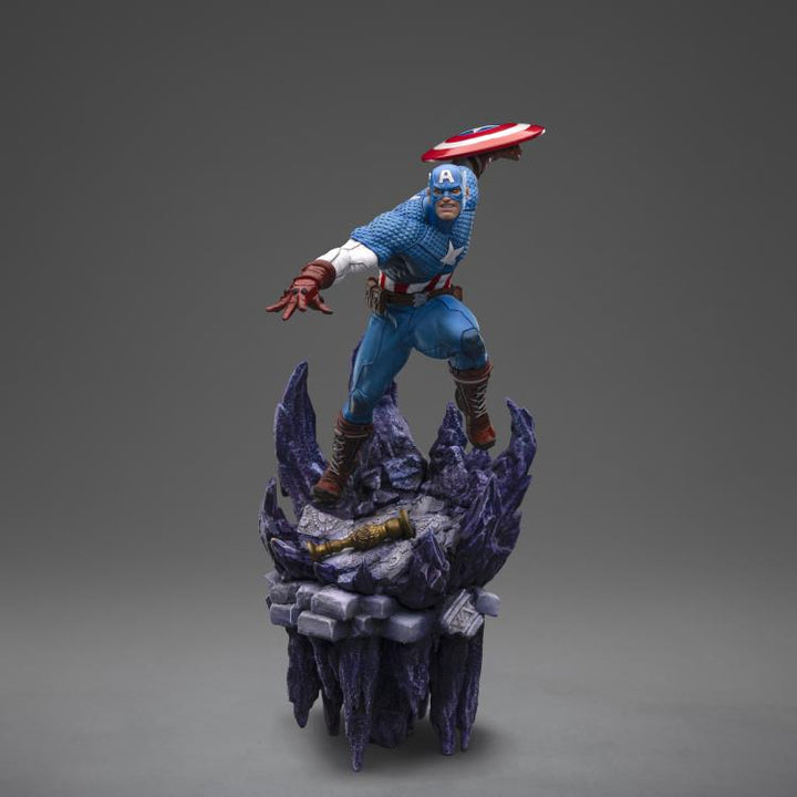 Iron Studios The Infinity Gauntlet Battle Diorama Series Captain America Deluxe 1/10 Art Scale Limited Edition Statue