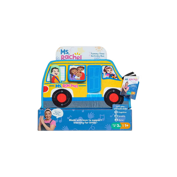 Ms Rachel Tummy Time Activity Bus soft baby toy