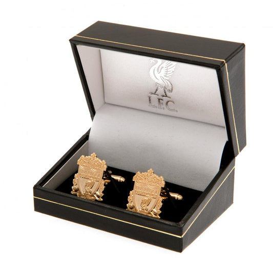 Liverpool FC Gold Plated Cufflinks, alternate view