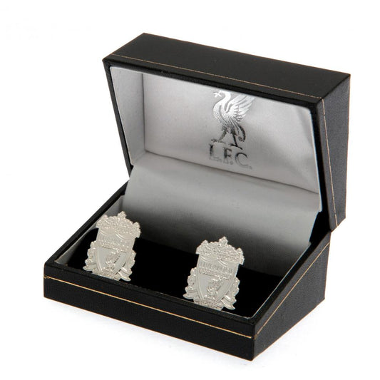 Liverpool FC Silver Plated Formed Crest Cufflinks, alternate view