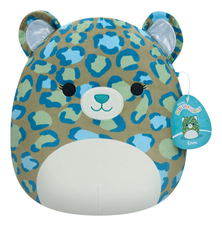 Squishmallows 12" Enos the Dark Green Leopard Plush