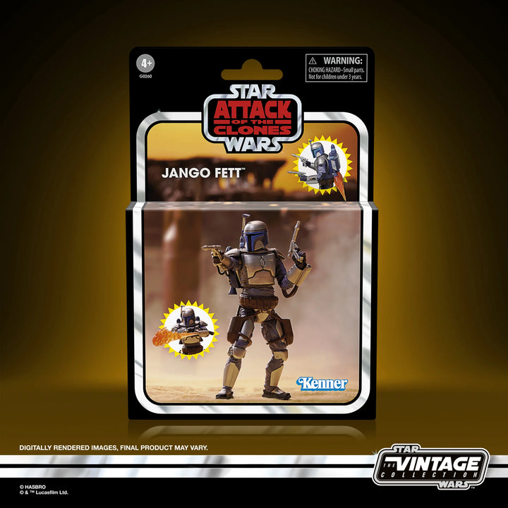 Star Wars Attack of the Clones The Vintage Collection Deluxe Jango Fett Action Figure