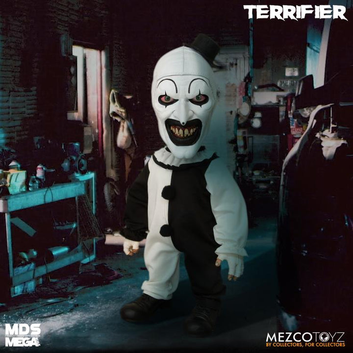 Terrifier Mezco Designer Series Mega Scale Art the Clown with Sound 15" Figure