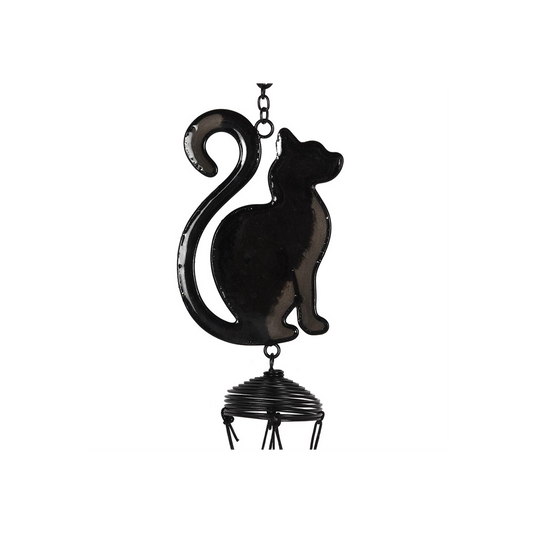 Black Cat Profile Windchime, alternate view