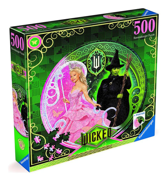Wicked the Movie Circular 500 Piece Jigsaw Puzzle - Image