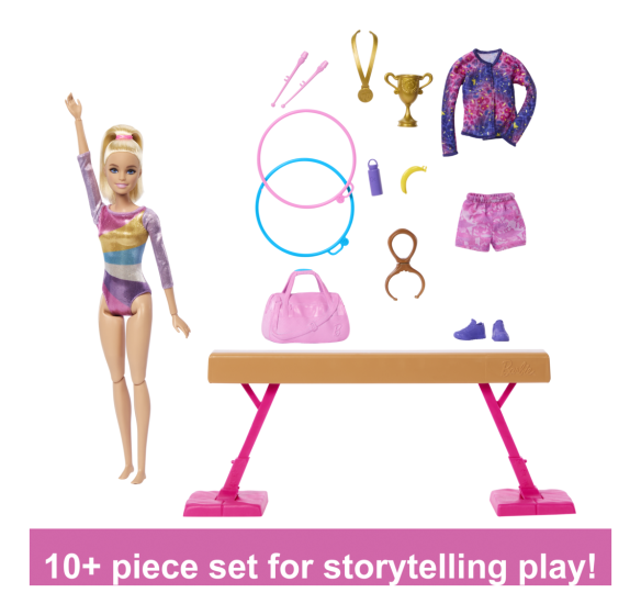 Barbie Gymnastics Playset with Doll