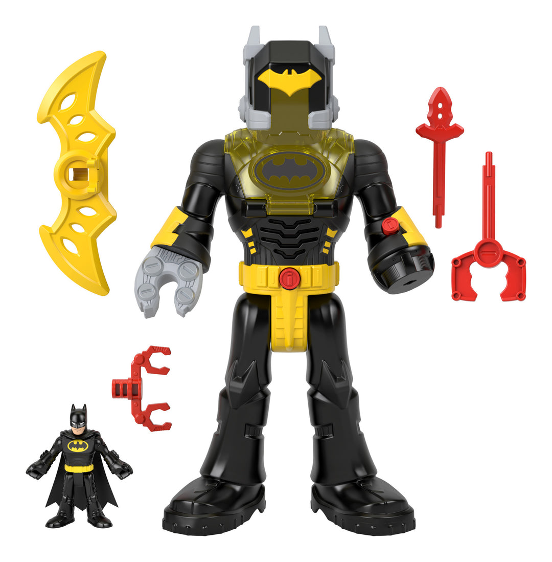 Imaginext DC Super Friends Heroes Batman Insider Black 12" Scale Poseable Figure Set with Accessories