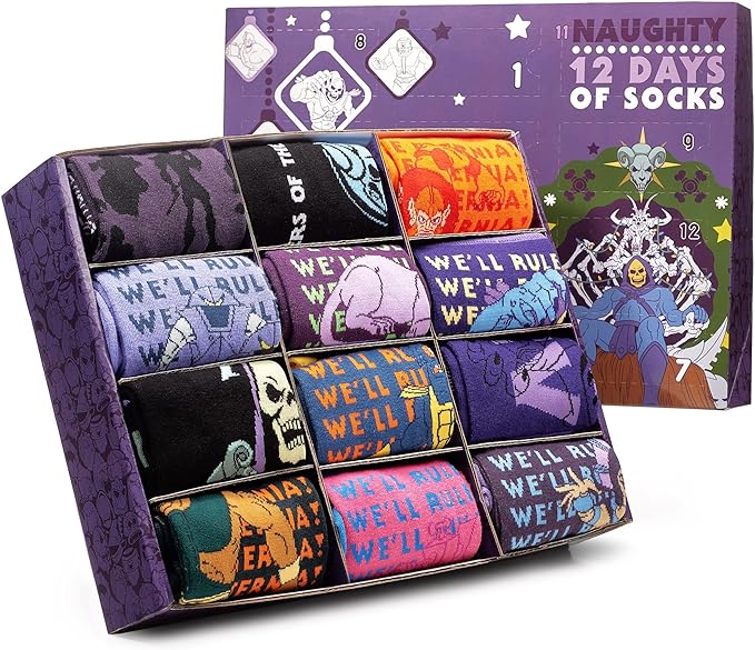 He-Man and the Masters Of The Universe ‘Naughty’ 12 Days Of Socks Advent Calendar