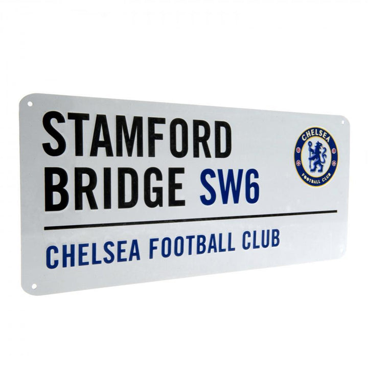 Chelsea FC Stamford Bridge White Street Sign