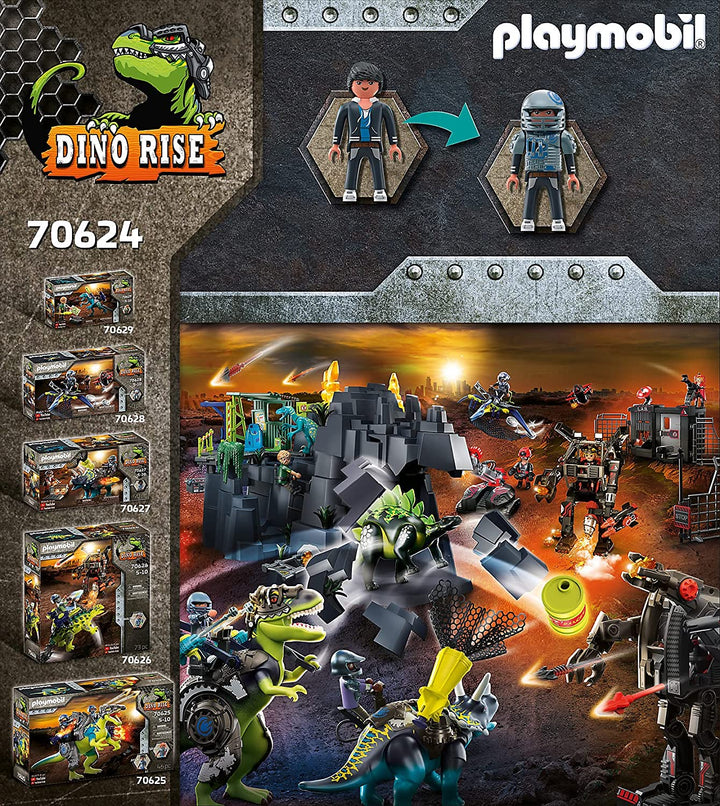 Playmobil 70624 Dino Rise T-rex Battle Of The Giants Playset