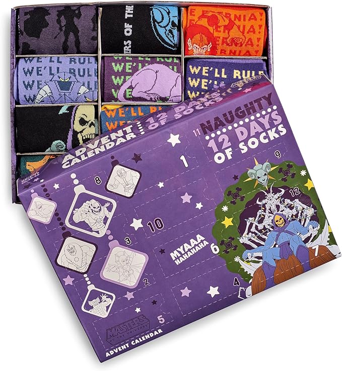 He-Man and the Masters Of The Universe ‘Naughty’ 12 Days Of Socks Advent Calendar