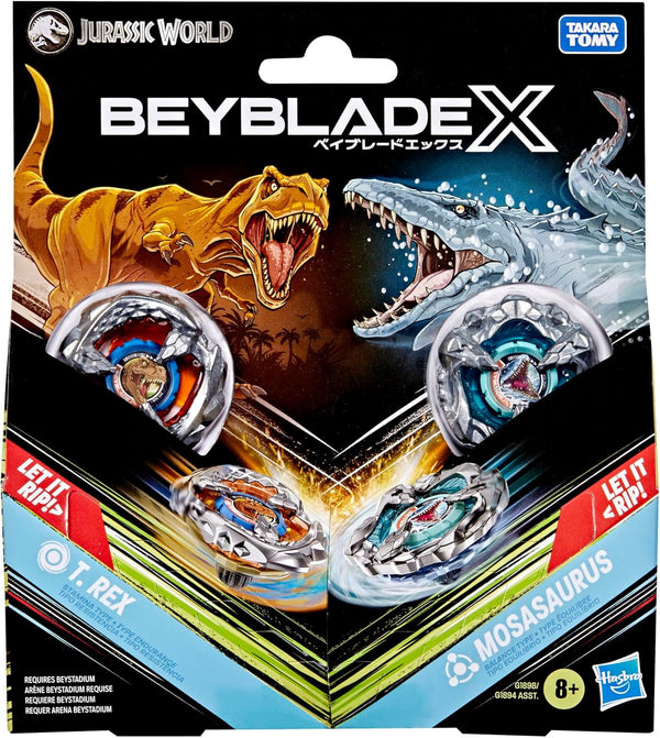 Beyblade X Jurassic World T.Rex vs Mosasaurus 2 Pack