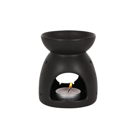 Black Cauldron Cut Out Oil Burner