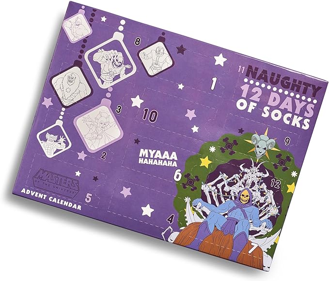 He-Man and the Masters Of The Universe ‘Naughty’ 12 Days Of Socks Advent Calendar