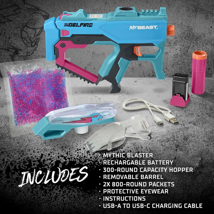 Mr Beast x Nerf Pro Gelfire Mythic Blaster
