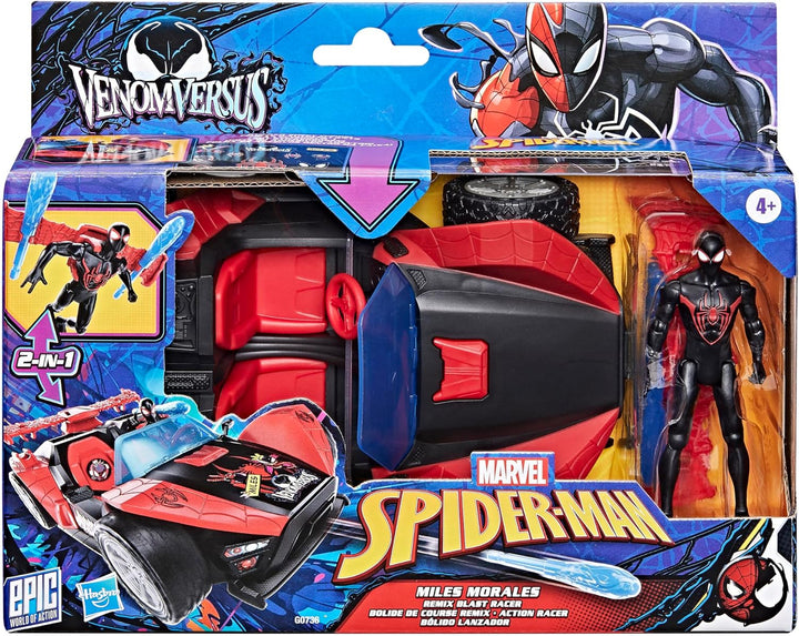 Marvel Spider Man Miles Morales Venom Versus Epic World of Action Blast Race