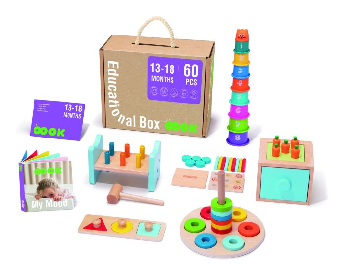 Montessori Educational Box Toddler Learning Toy 13 to 18 Months