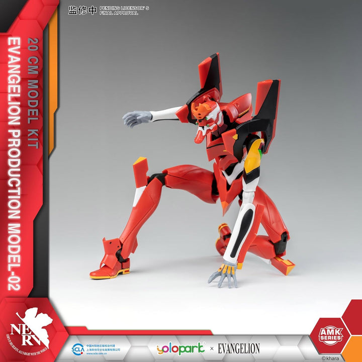 AMK Series Evangelion EVA 02 Production Type Model Kit 20cm