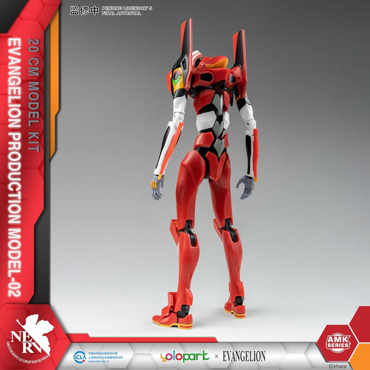 AMK Series Evangelion EVA 02 Production Type Model Kit 20cm