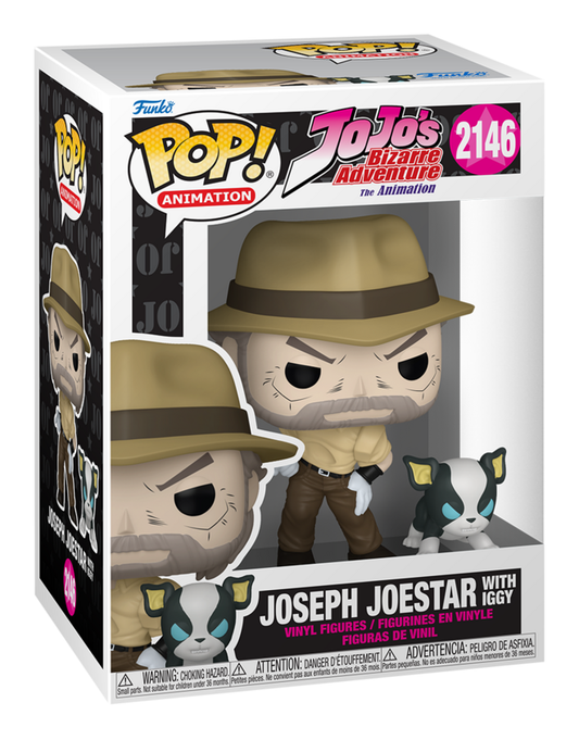 Pop! Vinyl - JoJo's Bizarre Adventure -Joseph & Iggy, alternate view