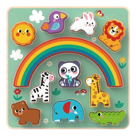 Wooden 2 in 1 Balance Puzzle - Animals - Image