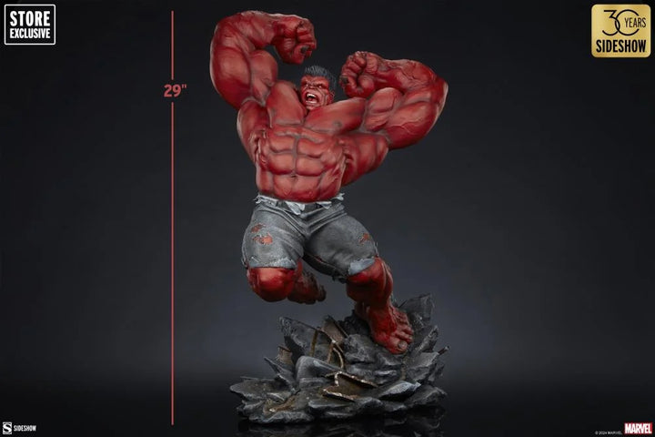 Sideshow Marvel Premium Format Red Hulk (Thunderbolt Ross) Exclusive 29" Statue