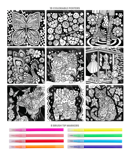 Fashion Angels Color Pop Poster Set (Case of 12)