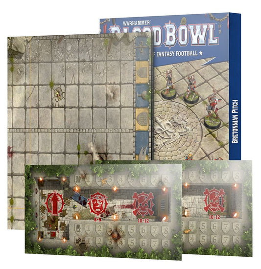 Bretonnian Pitch: Double-sided Pitch and Dugouts, alternate view