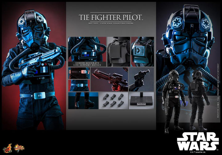 Hot Toys Star Wars A New Hope TIE Fighter Pilot 1/6th Scale Figure