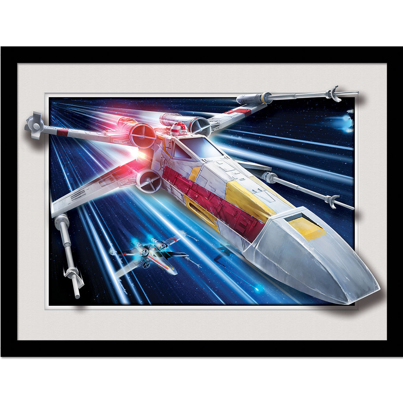 Star Wars X Wing Breakout 3D Effect Framed Collector Print