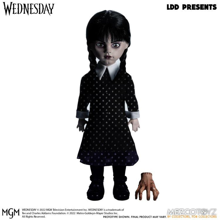 Mezco Living Dead Dolls Adams Family Wednesday and The Thing 10" Figure