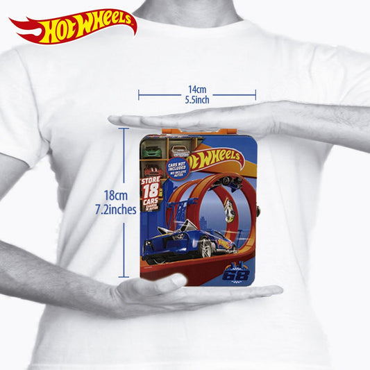 Hot Wheels Tin Car Storage Case - Red - Image