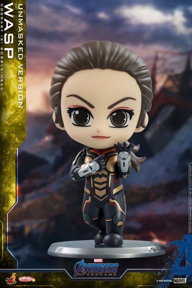 Avengers: Endgame Cosbaby Mini Figure The Wasp (Unmasked Version) - Infinity Collectables - #tag1#