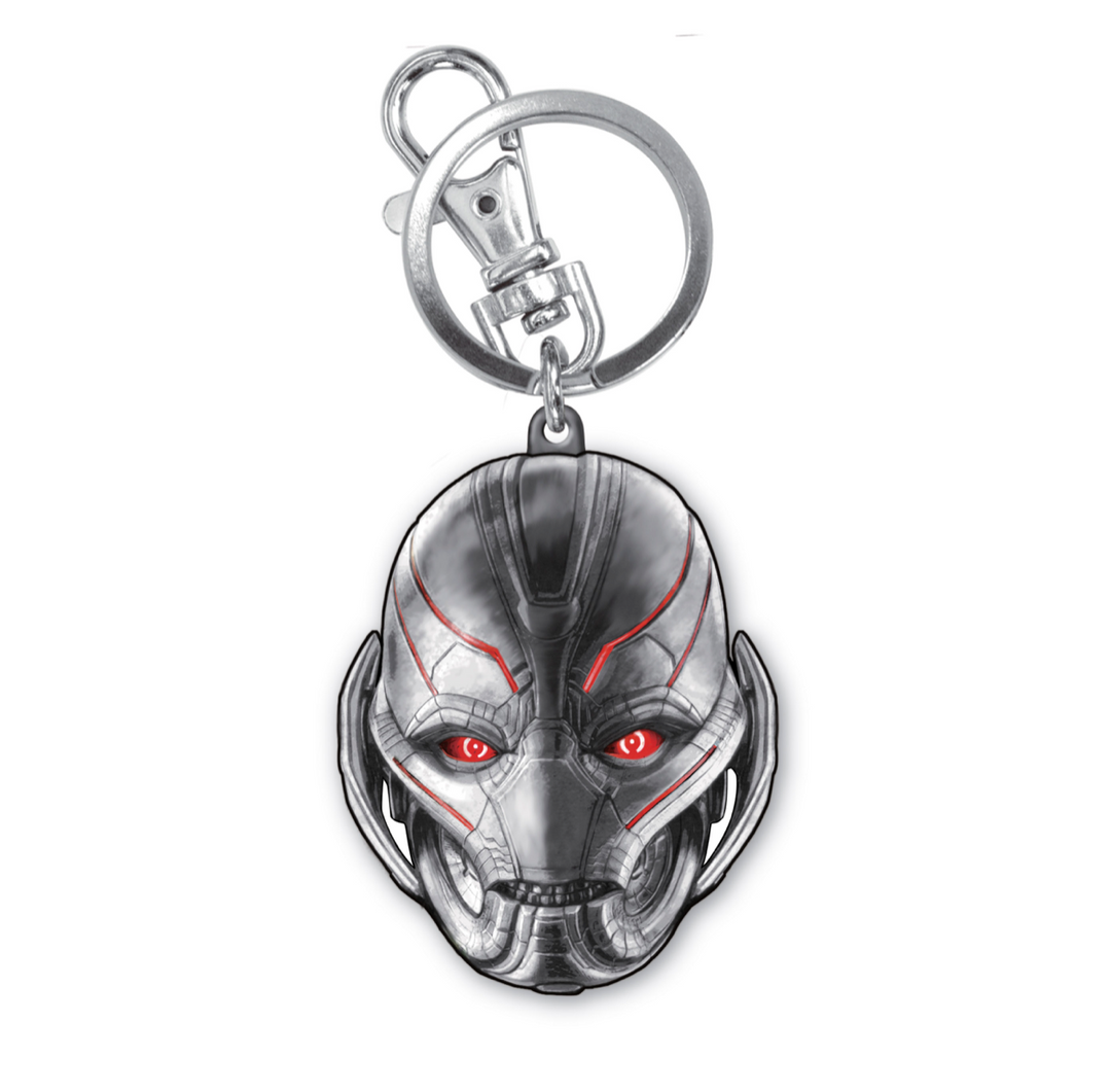 Avengers Ultron Head Pewter Key Ring (Marvel) (In Pick N Mix #6) - Infinity Collectables - #tag1#