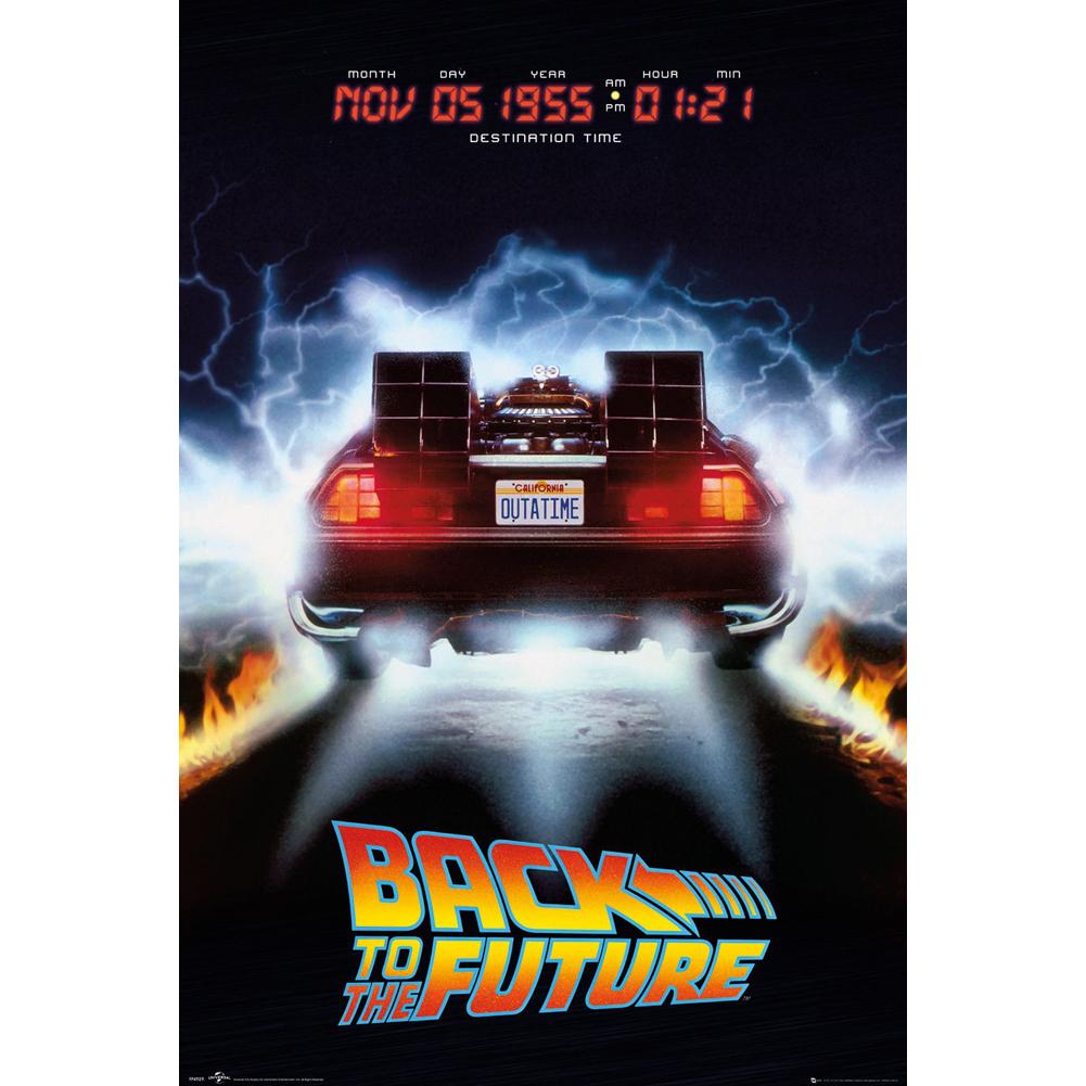 Back To The Future Poster Delorean - Infinity Collectables - #tag1#