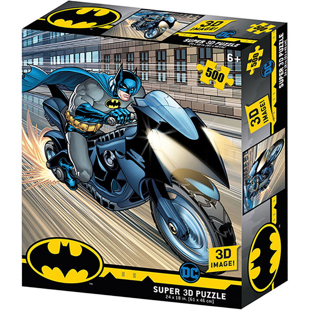 Batman 3D Image Puzzle 500pc Batcycle - Infinity Collectables - #tag1#