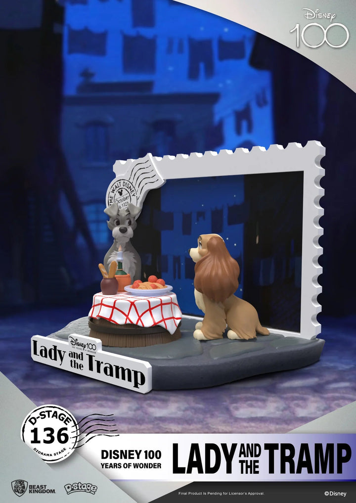 Beast Kingdom Disney 100 Years of Wonder Lady And The Tramp Statue - Infinity Collectables  - #tag1#