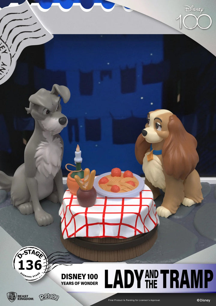 Beast Kingdom Disney 100 Years of Wonder Lady And The Tramp Statue - Infinity Collectables  - #tag1#