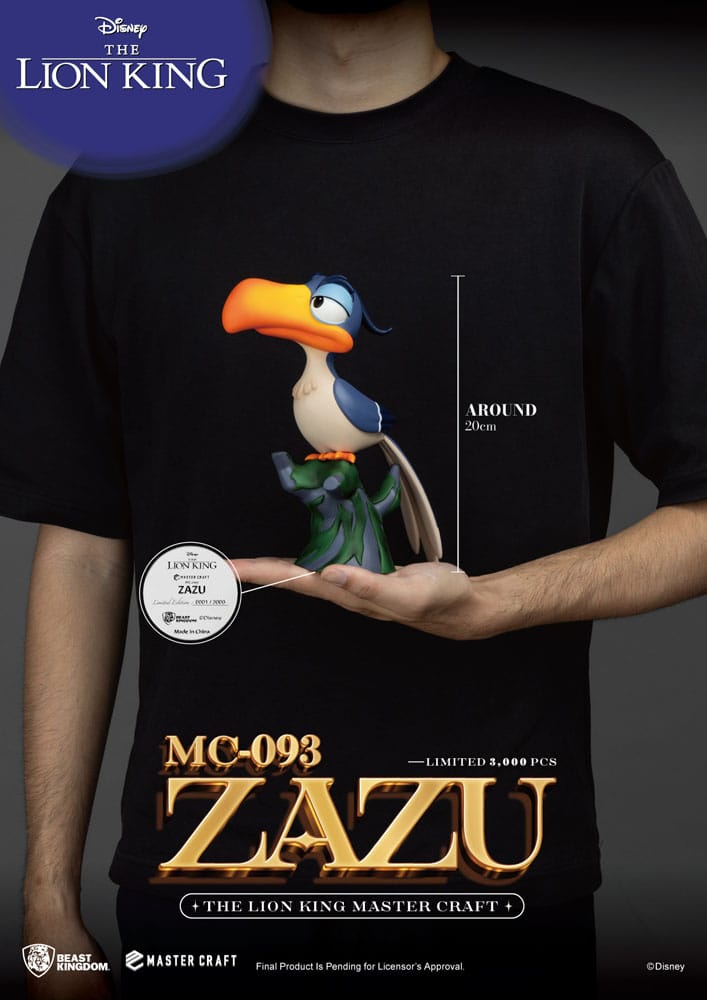 Beast Kingdom Disney The Lion King Master Craft Zazu Limited Edition Statue - Infinity Collectables  - #tag1#