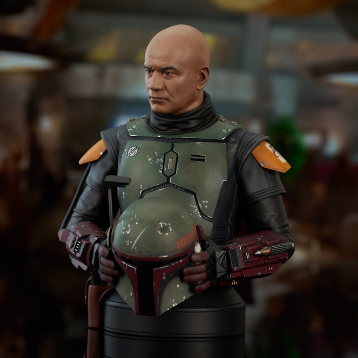 Star Wars The Book of Boba Fett Boba Fett (Unhelmeted) 1/6 Scale Limited Edition Mini Bust