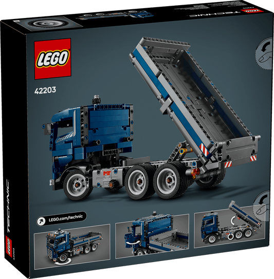 Lego Technic 42203 Tipping Dump Truck Toy Model Set for Ages 9 and Up, alternate view