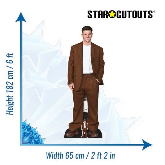 Mason Mount Height 182cm Lifesize Cardboard Cut Out With Mini, alternate view
