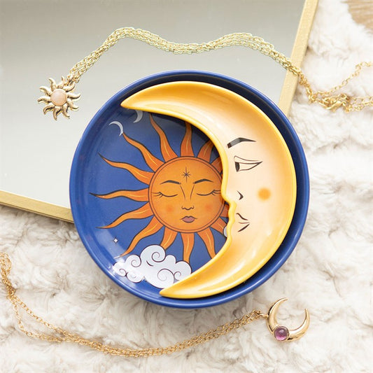 Sun and Moon Celestial Stacking Trinket Dish, alternate view