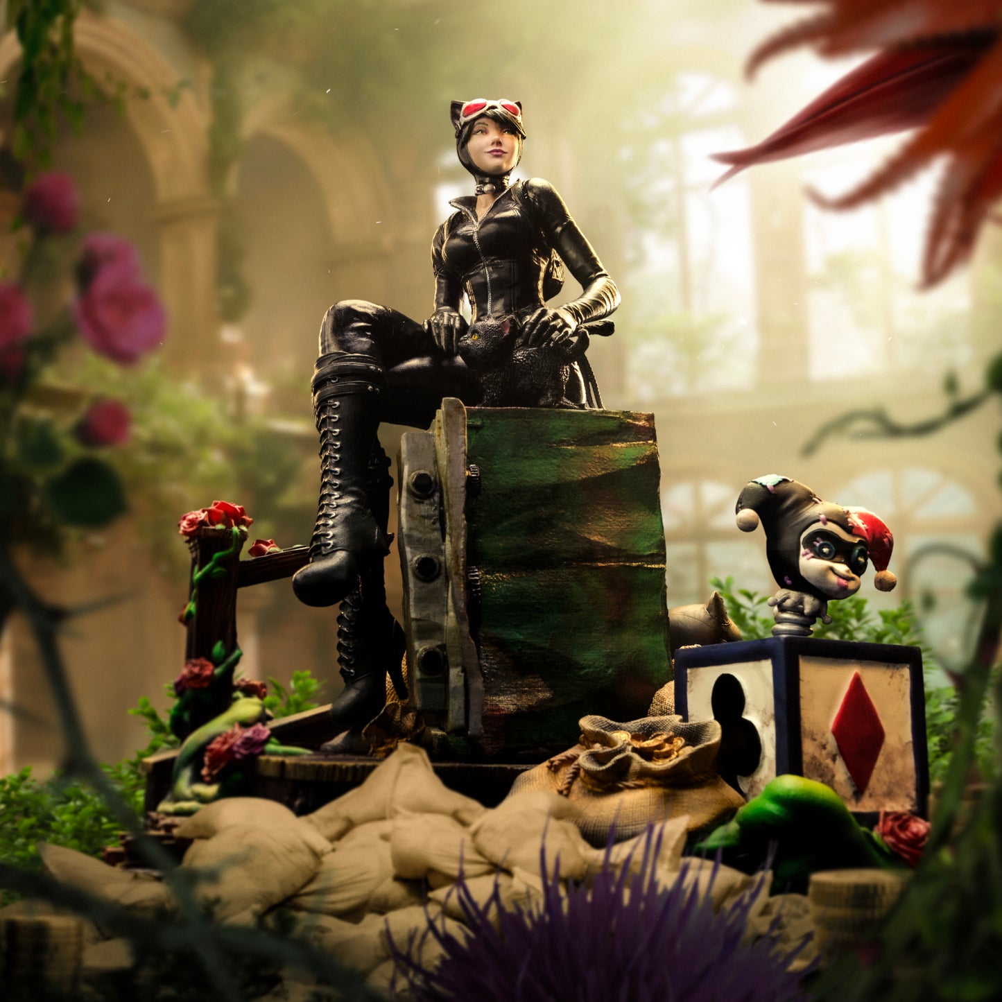 Iron Studios Gotham City Sirens Catwoman 1/10 Deluxe Art Scale Limited Edition Statue