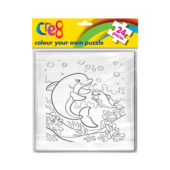 Colour Your Own Sea & Unicorn Jigsaw