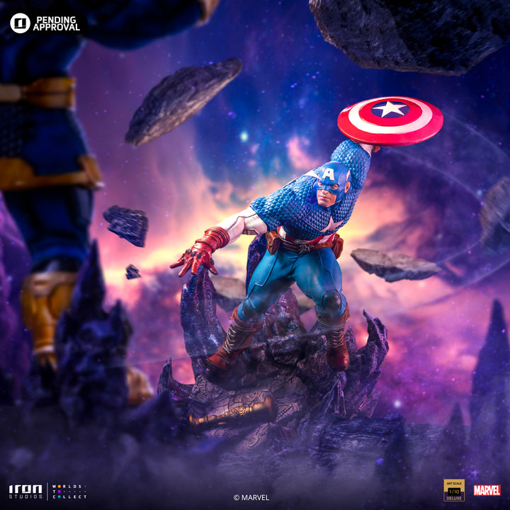 Iron Studios The Infinity Gauntlet Battle Diorama Series Captain America Deluxe 1/10 Art Scale Limited Edition Statue
